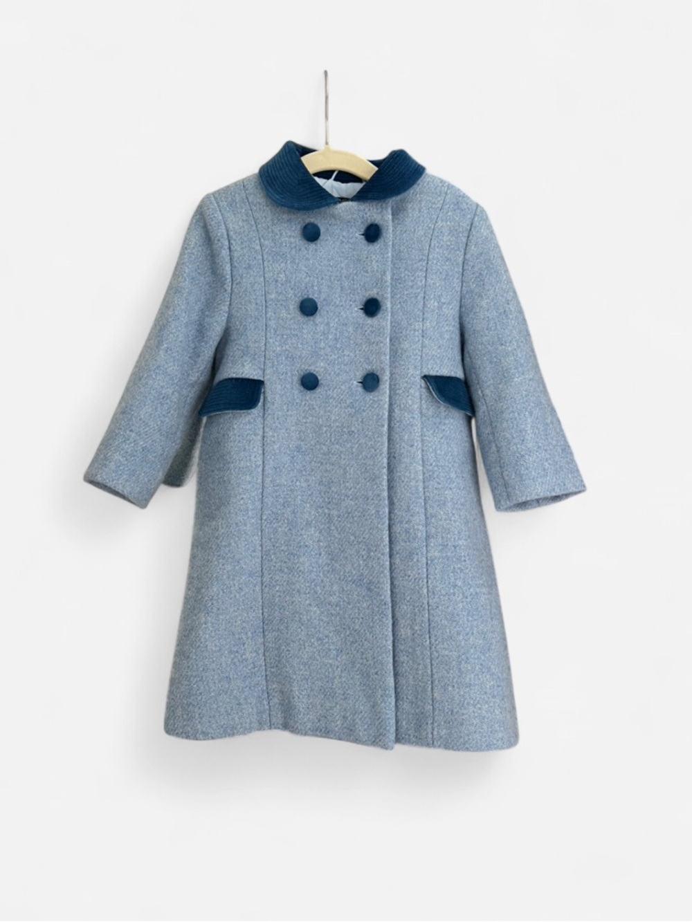 Trotters Blue Wool Coat